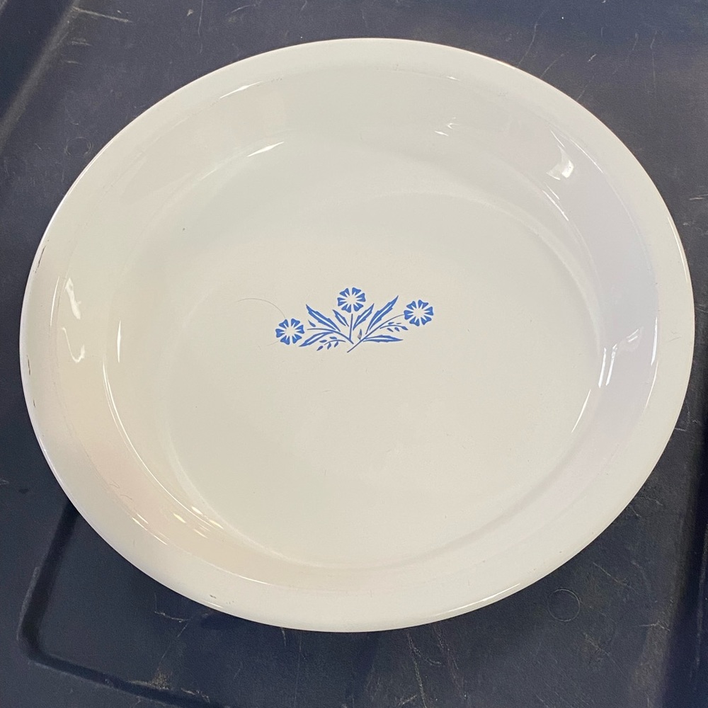 Blue Cornflower 9” Corningware pie plate
